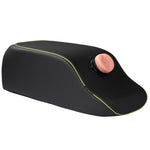 Cushion with holder recess (slot) for Fleshlight masturbator. The masturbator is positioned in the pillow slot at the perfect angle, allowing for intense thrusting pleasure in the missionary position. Can also be used as a love pillow during sex with your partner - the ergonomic, angled shape simplifies a number of positions and positions for extra deep stimulation. 68.5 cm long, 22.8 cm wide, 25.4 cm high. Faux leather, polyester, polyurethane. Fleshlight masturbator not included.