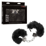 Furry Metal Handcuffs - Black