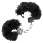 Ultra Fluffy Furry Cuffs Metal Handcuffs with Faux Fur. These versatile Handcuffs are ideal for experienced restraint lovers, blushing beginners or couples looking to experience with dazzling bondage play. Explore endless restraint possibilities with the adjustable cuff size and durable design. Wrap around your back or around bed posts to relinquish total control to your lover and heightened pleasure while the plush Faux Fur keeps your wrists comfortable.
