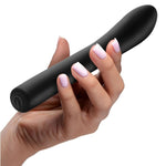 The head is slightly larger and bent with a section that has a wave like pulsation to give you a deeper G spot massage. The shaft of this vibe is longer and more flexible than usual giving you that extra length for a deeper massage. This versatile toy is also great for anal stimulation or used on the clitoris. Choose from 7 different vibrations and 3 different wave like pulsation functions. USB rechargeable, waterproof and made from a body safe silicone.