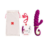G Candy has been fashioned after the classic rabbit vibe. The insertable shaft is ridged to provide you with out of this world G spot stimulation. While the external clitoral attachment caresses the clitoris. The cleverly designed handle allows for an easy non slip grip. The G Candy has 6 thrilling modes to choose from. USB rechargeable and 100% waterproof.