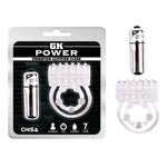 Experience the next level of pleasure with the GK Power Vibrating Cock Ring in Clear. This innovative accessory offers 7 exhilarating vibrating functions, enhancing both your pleasure and partner's satisfaction. Designed to provide comfortable support and heightened sensations, it's the perfect addition to your intimate collection.