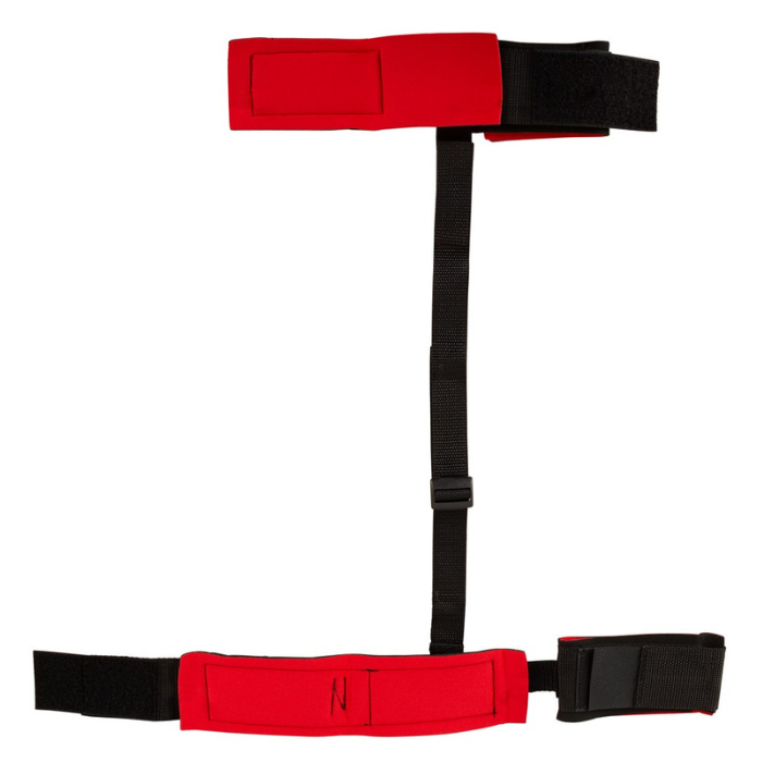 Bondage Hand Cuffs & Ankle Cuffs Red/Black