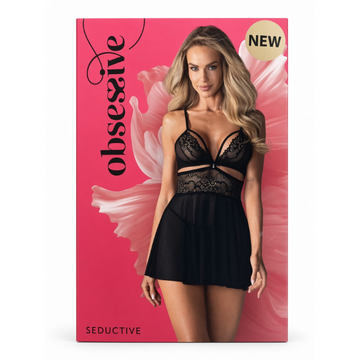 Obsessive Seductive Queen Babydoll Black 2XL/3XL