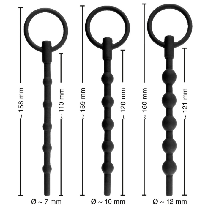 Urethral Silicon Plug Set (3)