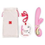 G Rabbit has been fashioned after the classic rabbit vibe. The insertable shaft is shaped to provide you with out of this world G spot stimulation. While the external clitoral attachment has 2 ears that flutter and caresses the clitoris. The G Rabbit has 6 thrilling modes to choose from. USB rechargeable and 100% waterproof.
