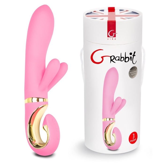 G Rabbit has been fashioned after the classic rabbit vibe. The insertable shaft is shaped to provide you with out of this world G spot stimulation. While the external clitoral attachment has 2 ears that flutter and caresses the clitoris. The G Rabbit has 6 thrilling modes to choose from. USB rechargeable and 100% waterproof.