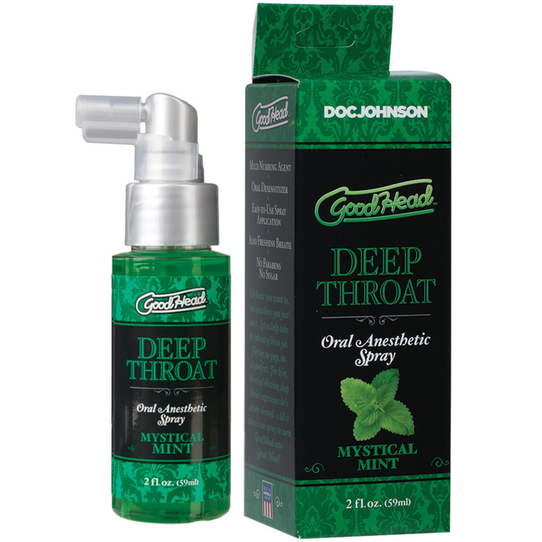 GoodHead Deep Throat Oral  Numbing Spray  Assorted Flavours (59ml)