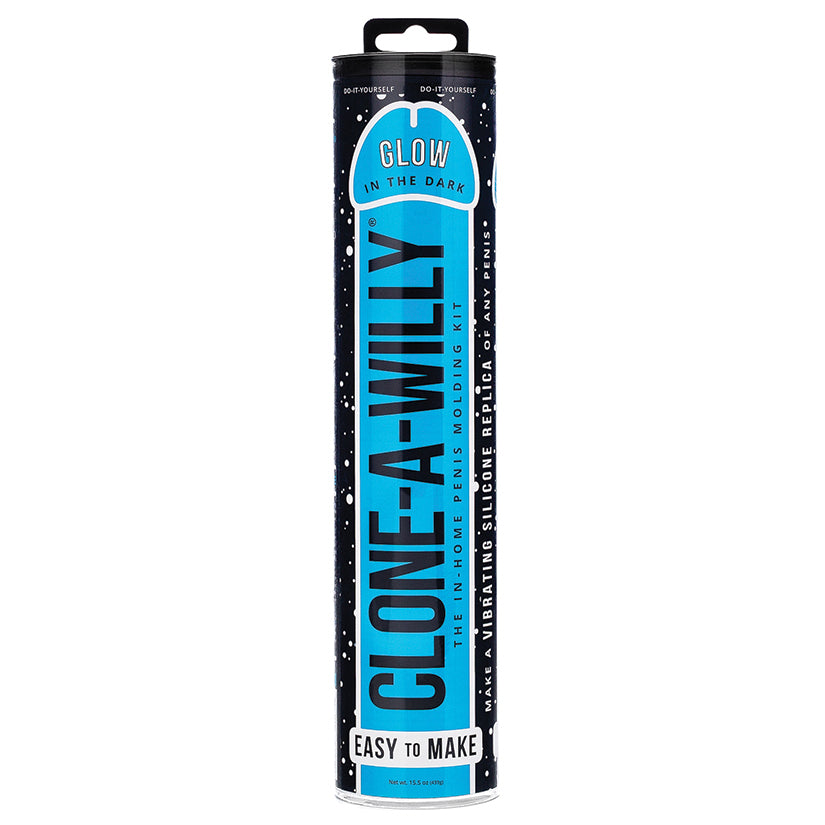 Clone A Willy Glow in the Dark Blue Vibrating Dildo Kit