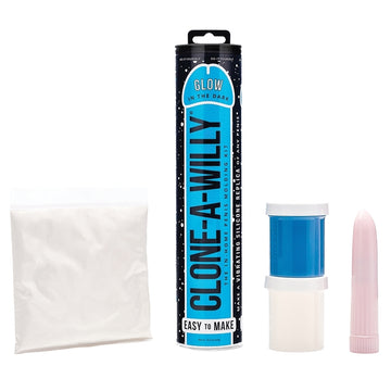 Clone A Willy Glow in the Dark Blue Vibrating Dildo Kit