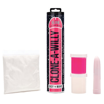 Clone A Willy Glow in the Dark Pink Vibrating Dildo Kit