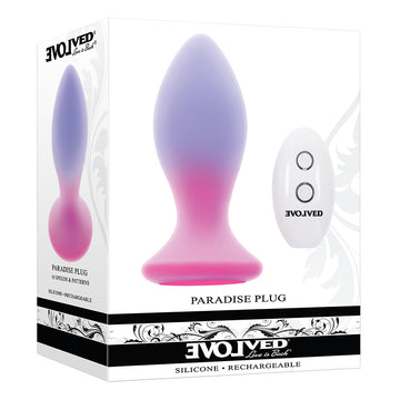 Evolved Paradise Anal Plug Medium with Remote 10F (new)
