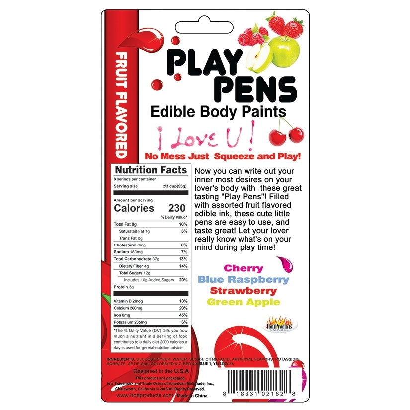 Play Pen Assorted Edible Body Paint (1)
