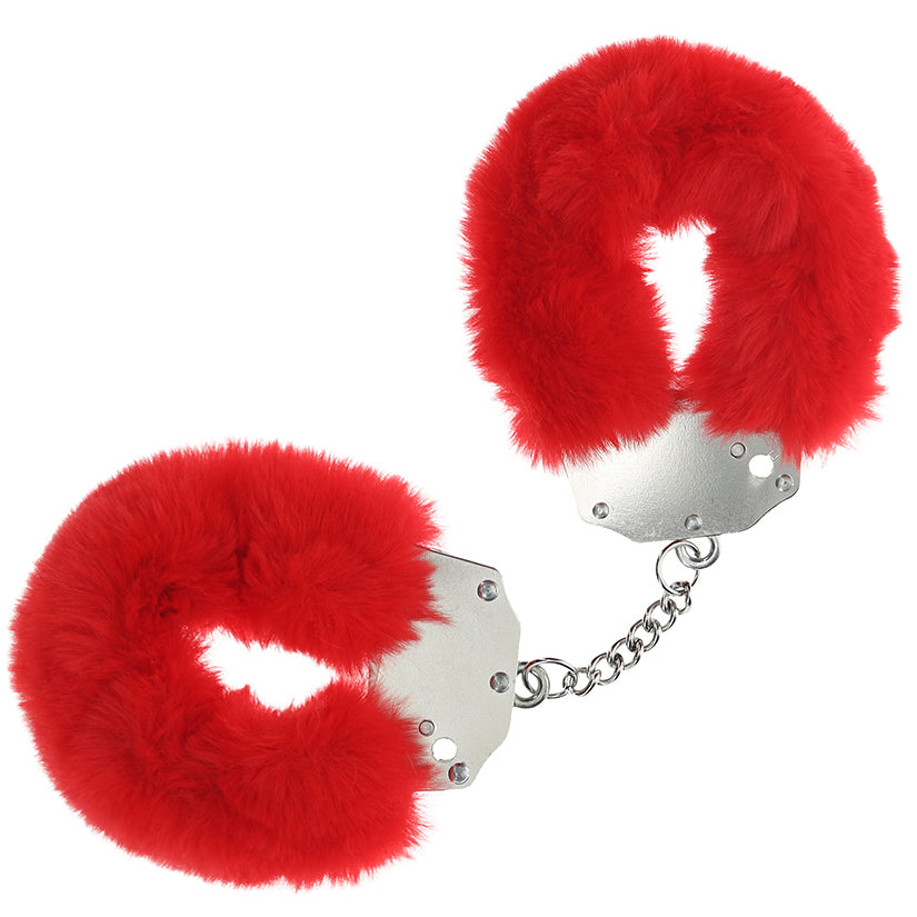 Ouch! Fluffy Handcuffs – Red
