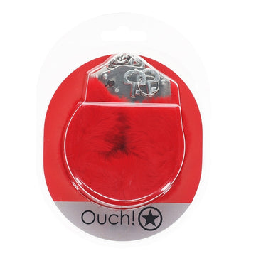 Ouch! Fluffy Handcuffs – Red