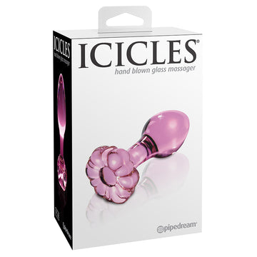 Icicles No.48 Glass Anal Plug Pink