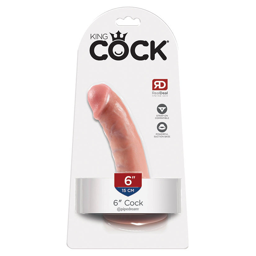Dildo Light 6 Inch King Cock No Scrotum