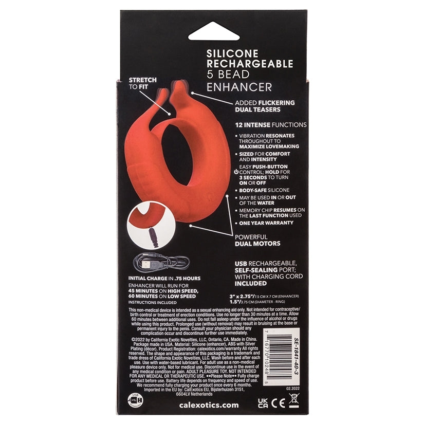 Calexotics Taurus Enhancer 12 Function USB Cock Ring