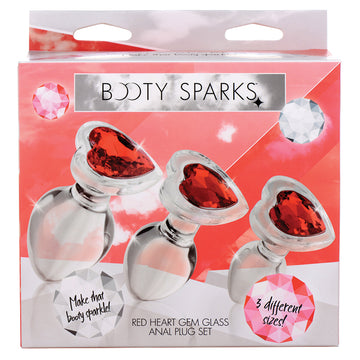 Booty Sparks Red Gem Heart Glass Training Kit