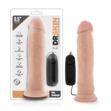 Dr. Skin Dr.Throb 9.5 inch Dildo Light