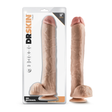 Dr. Skin Dr. Michael 14 inch Dildo Light