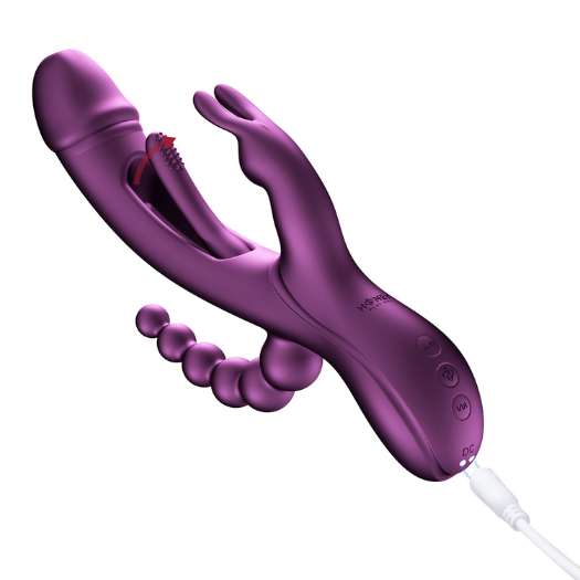 Honey Trilux Purple Vibrator Purple (App) (USB)