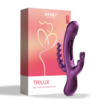 Honey Trilux Purple Vibrator Purple (App) (USB)