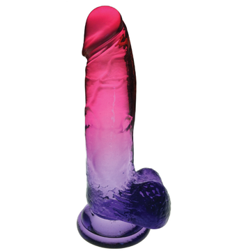 Gradient 8 Inch Dildo Pink & Plum