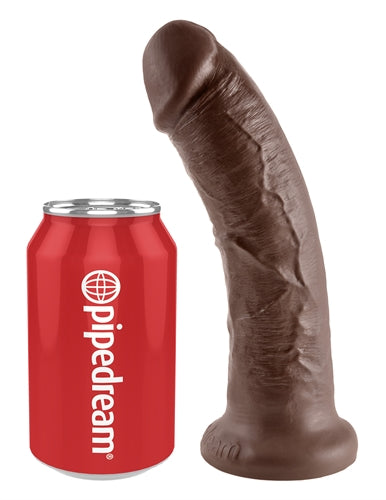 King Cock 8 Inch Dildo No Scrotum Dark