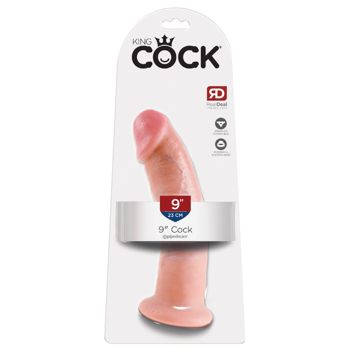 King Cock 9 inch Dildo No Scrotum Light