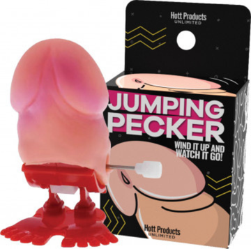 Novelty Penis Wind Up Jumping Pecker