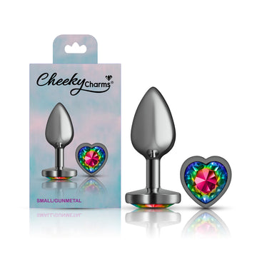 Cheeky Charms Heart Rainbow Anal Plug – Small