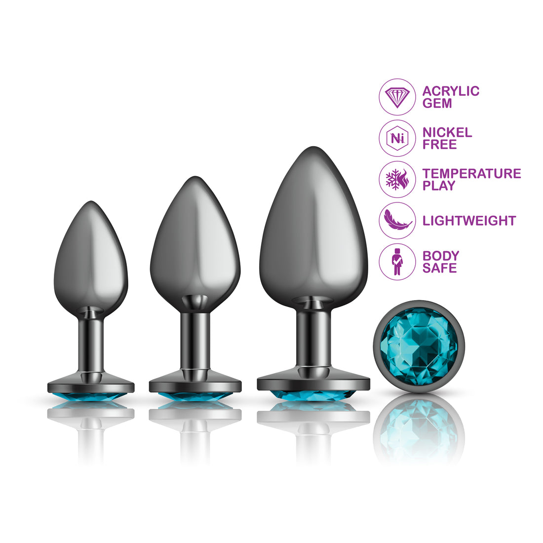 Cheeky Charms Round Teal Trainer Kit  (3)