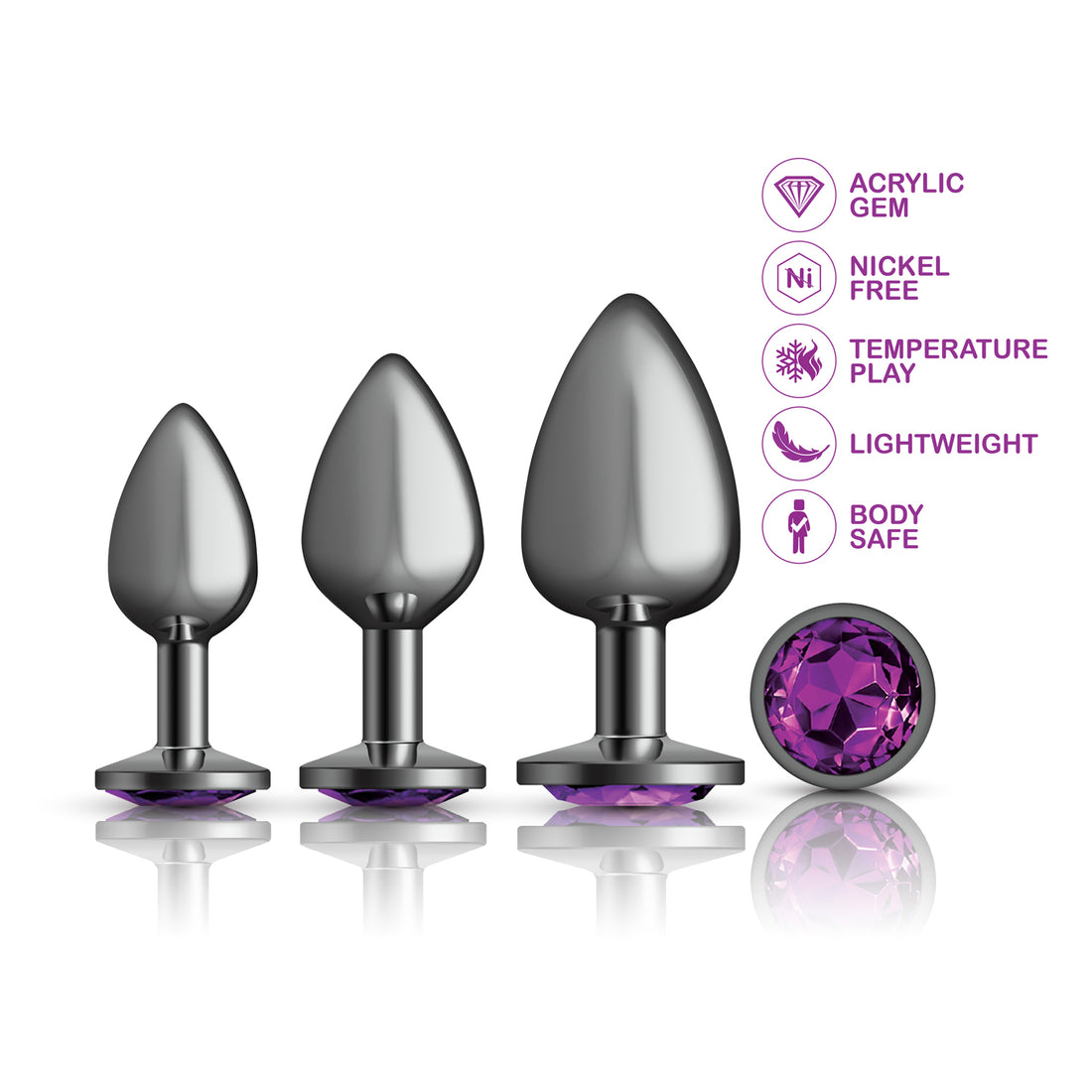 Cheeky Charms Round Purple Trainer Kit (3)