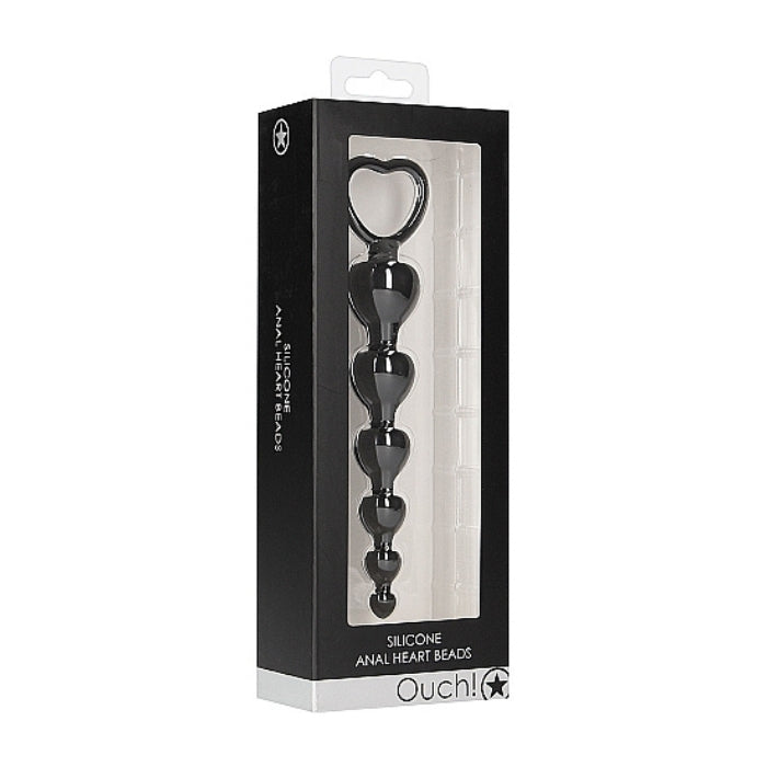 This chain of heart shaped anal beads is a highly functional, high quality toy. The chain is meant for insertion in the anus. At the point of orgasm it can be pulled out for a wonderful climax. Product dimensions 7.28 inches by 1.38 inches by 1.38 inches. Product diameter 1.1 inches. Insertable length 5.63 inches.