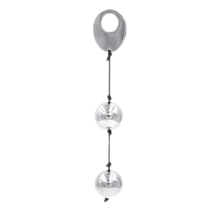 Deluxe Metal Vaginal Balls with a metal finger bracelet, joined by hygienic high quality nylon cord. Not only do they provide you with intense stimulation but you can use them to exercise your pelvic floor muscles and get a better sex life in the process.