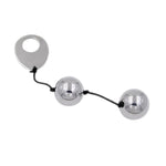 Deluxe Metal Vaginal Balls with a metal finger bracelet, joined by hygienic high quality nylon cord. Not only do they provide you with intense stimulation but you can use them to exercise your pelvic floor muscles and get a better sex life in the process.