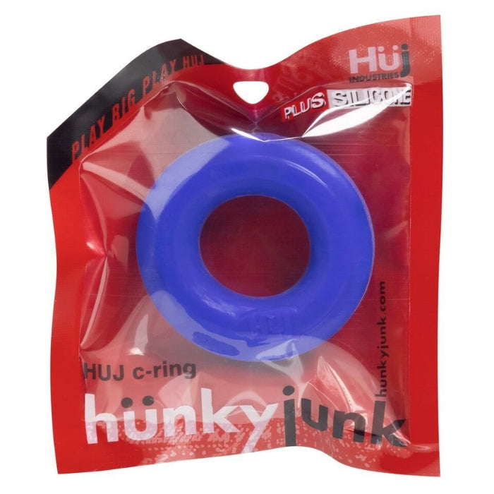 This cleverly designed cockring has a groove inside the ring that flattens out when worn, this keeps the ring in place and keeps a bit of lube between the ring and the wearer for comfort. This feature also prevents the rings from rolling up and down the shaft. Made from TPR silicone.