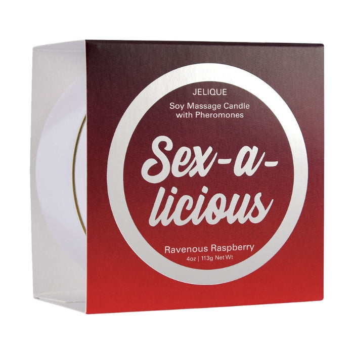 Jelique Sex-A-Licious Pheromone Massage Candle -  Raspberry