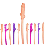 This is the undisputed king of the penis straws. The giant drinking party straw is perfect for bachelorette parties to drink those Blowjobs or Sex on the Beaches through, funny decorations for hens night accessory, bachelorette theme party, bridal shower, wedding, birthday, valentines day, or any anniversary occasion.