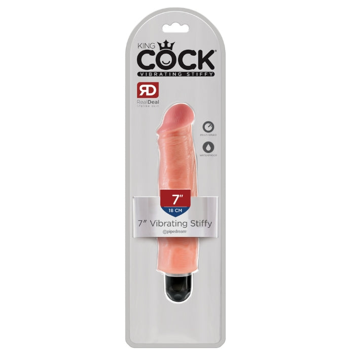 This life like dildo features a powerful multi-speed vibrator that delivers mind blowing thrills. Waterproof for play in and out of the water. Vibrator requires 1 AA battery, not included. Size 8.5 inches long by 2 inches wide, 6 inches circumference, insertion length 7.25 inches. Made using body safe materials.