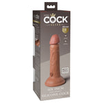 The King Cock Elite silicone dildo is made from high-quality dual-density Elite Silicone. The lifelike silicone outer skin is smooth to the touch, while the hard silicone inner shaft is stiff and erect like an actual penis. The solid suction cup sticks to most smooth surfaces and is designed to work with most traditional harnesses if desired.