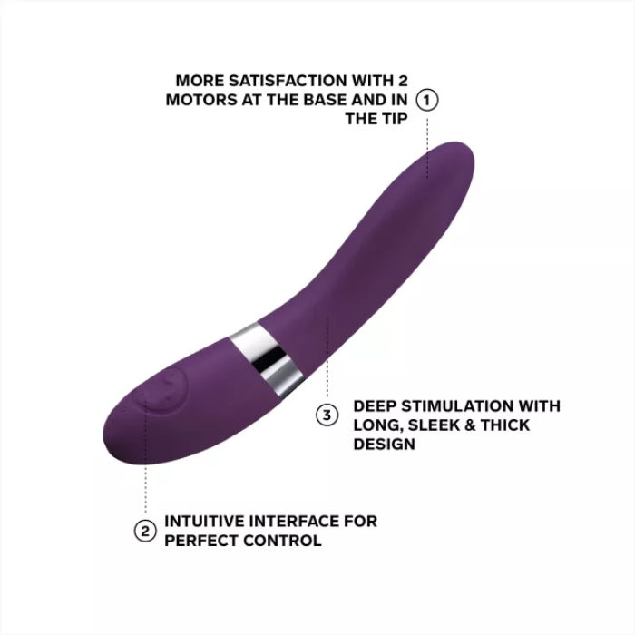 Lelo Elise 2 Dual Motor G Spot Vibrator Plum