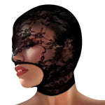 The Lace Seduction Bondage Hood hides the features of your face while keeping your mouth exposed. With a one-size-fits-most design, it will fit comfortably on your face for long play sessions and is machine washable for easy care and cleaning. Wear this lacey bondage hood with your favourite bondage or fetish outfit, add it to any kinky fashion costume or bring it into the bedroom to spice things up! One size fits most.