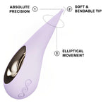 Lelo Dot is a pinpoint vibrator that offers a unique type of stimulation applicable to different erogenous zones. Used externally, it introduces an oscillating figure-eight motion to caress any sensory spot you prefer, and of course, the external pleasure zone. It features various pleasure settings with different intensities, all packed inside a captivating and ergonomic shape.