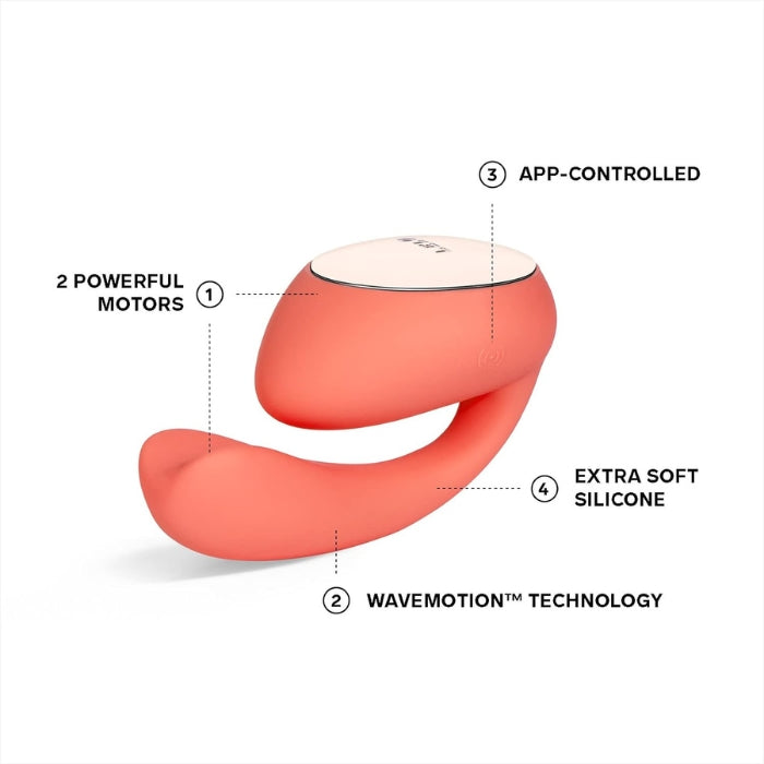 IDA Wave is an app-connected dual vibrator, made of extra soft silicone, with 2 powerful motors powered by wavemotion technology. Waterproof and USB rechargeable