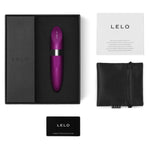 Mia 2 comes with a manual, Lelo water based lube 5ml sachet, charging cord, satin storage pouch and Lelo warranty card.