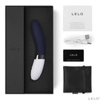 Lelo Liv 2 comes with a manual, water based lube 5ml sachet, charging cord, satin storage pouch and Lelo warranty card.