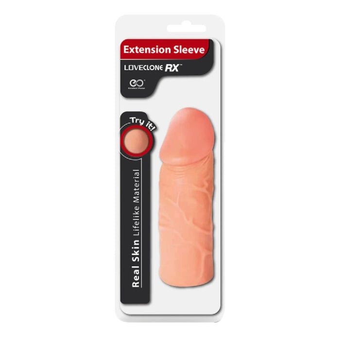 Get that extra girth and length with the 6inch Loveclone penis extension. Made from life like material for that real flesh like feeling.