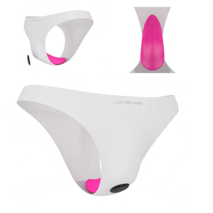 The versatile Lovense Ferri Panty Vibrator can be worn as a panty vibe, used for solo play or foreplay with a partner. This small, discreet and light App based toy you get to create and store up to 10 different vibration patterns. The App allows your partner to control this toy from long distance, play anywhere, anytime. Sync the Ferri to your favorite music or let your partners voice control the vibrations. The extra strong magnetic clip will make sure to keep the vibe in place with your panties.